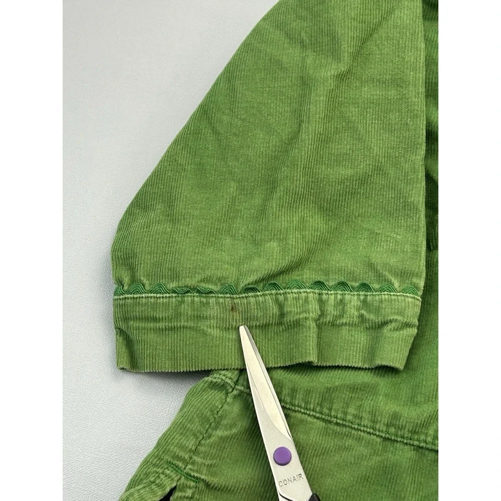 Baby Gap Corduroy Tunic Top Girls 18-24 Months Green Long Sleeve Peplum Fall